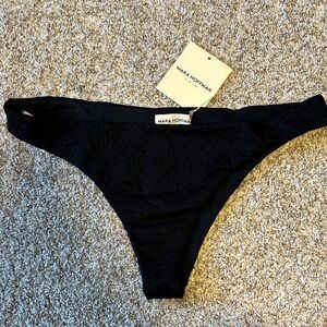 Mara Hoffman Elegant Black Swim Bottom